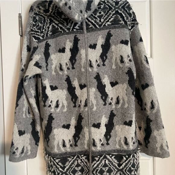 Anthropologie💗Llama Knit Cardigan Small Medium Alpaca Akemi + Kin - Picture 11 of 11